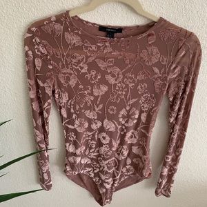 Sheer Suede Bodysuit